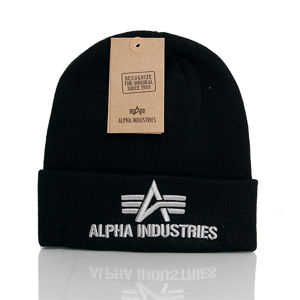 Alpha Industries 3D Beanie Black