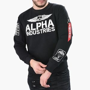 Pánská mikina Alpha Industries Rebel Sweatshirt Black