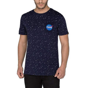 Pánské tričko Alpha Industries Starry T-Shirt Rep. Blue