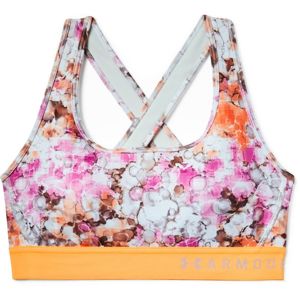 Under Armour Armour Mid Crossback Printed Bra-WHT