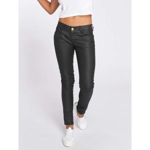 DEF / Slim Fit Jeans Leatherlook in black