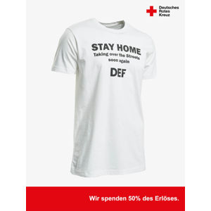 DEF / T-Shirt Stay Home in white