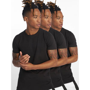 DEF / T-Shirt Weary 3er Pack in black