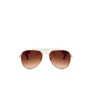 Jeepers Peepers Aviator Style In Gold Sunglasses