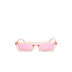 Jeepers Peepers Baby Pink Retro Narrow Rectangle Frames Sunglasses