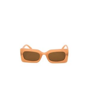 Jeepers Peepers Rectangle Chunky Style In Peach Sunglasses