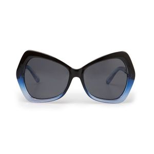 Jeepers Peepers Sunglasses Ladies Large Black To Blue Frame (JP0075)