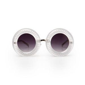Jeepers Peepers Sunglasses Round White With Smoke Lens (JP0138)