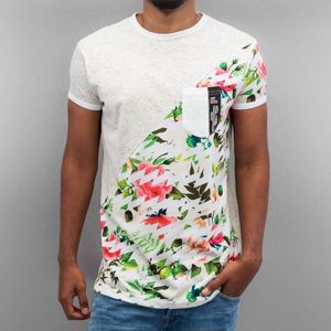 Just Rhyse Floral T-Shirt Light Grey Speckled