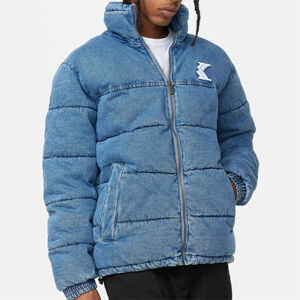 Zimní Bunda Karl kani Og Hooded Puffer Jacket light blue