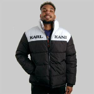 Oboustranní Zimní bunda Karl Kani Retro Reversible Velvet Block Puffer Jacket Black