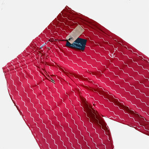 Tepláky Karl Kani Small Signature Ziczac Pinstripe Relaxed Fit Sweatpants dark red/off white