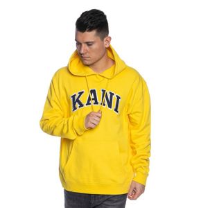 Karl Kani Sweatshirt College Hoodie yellow/navy/white