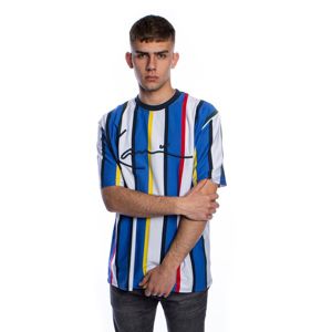 Karl Kani T-shirt Stripe Tee white/blue/navy