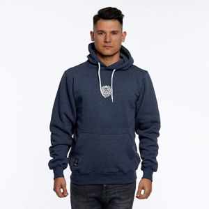 Mass Denim Sweatshirt Base Small Logo Hoody heather navy