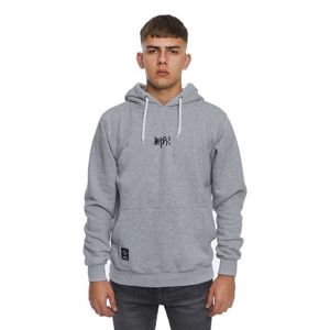 Mass Denim Sweatshirt Signature Small Logo Hoody light heather grey