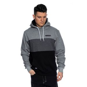 Mass Denim Sweatshirt Zone Hoody black/heather grey