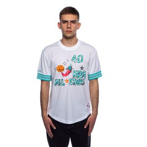 Mitchell & Ness All Star West #40 Shawn Kemp white Name & Number Mesh Crewneck