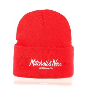 Mitchell & Ness Beanie Own Brand red Pinscript Cuff Knit