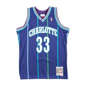 Mitchell & Ness Charlotte Hornets #33 Alonzo Mourning Swingman Jersey purple