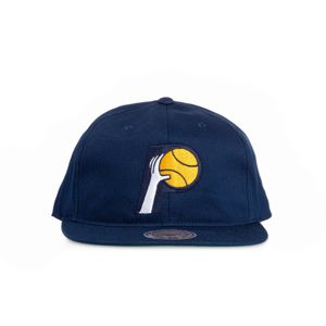 Mitchell & Ness Indiana Pacers Snapback Cap navy Team Logo Deadstock Throwback Snapback