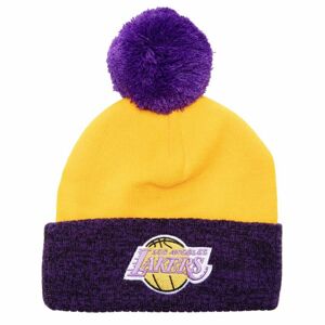 Mitchell & Ness Los Angeles Lakers Two Tone Pom Beanie HWC yellow