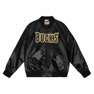 Mitchell & Ness Milwaukee Bucks Big Face 4.0 Satin Jacket black
