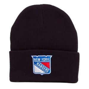 Kulich Mitchell & Ness NHL Team Logo Cuff Knit Beanie NY Rangers