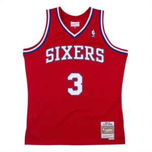 Mitchell & Ness Philadelphia 76ers #3 Allen Iverson red Swingman Jersey