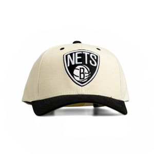 Mitchell & Ness snapback Brooklyn Nets whiite/black Pro Crown 110 Snapback