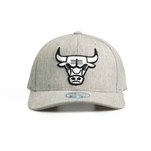 Mitchell & Ness snapback Chicago Bulls grey heather Black/White Logo 110