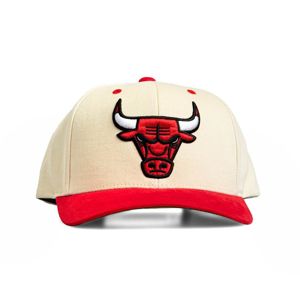 Mitchell & Ness snapback Chicago Bulls whiite/red Pro Crown 110 Snapback