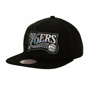 Mitchell & Ness snapback Philadelphia 76ers Iridescent XL Logo Snapback HWC black