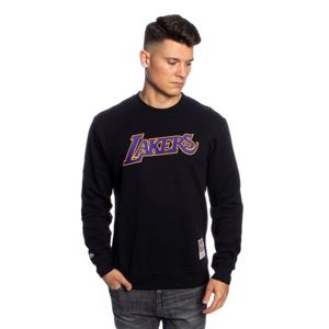 Mitchell & Ness sweatshirt Los Angeles Lakers black Embroidered Logo Crew