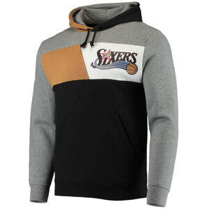 Mitchell & Ness sweatshirt Philadelphia 76ers Color Blocked Fleece Hoodie black
