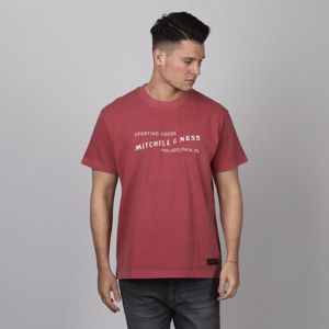 Mitchell & Ness T-shirt Label Tee red