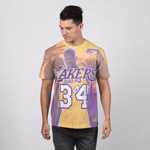 Mitchell & Ness T-shirt Los Angeles Lakers #34 Shaquille O'Neal purple City Pride N&N Tee