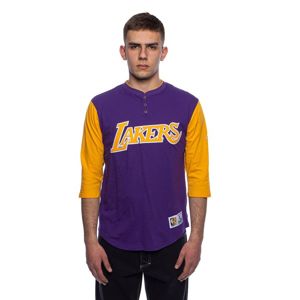 Mitchell & Ness T-shirt Los Angeles Lakers purple Franchise Player Henley