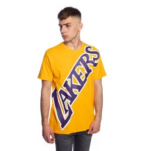 Mitchell & Ness T-shirt Los Angeles Lakers yellow Big Face Celtics