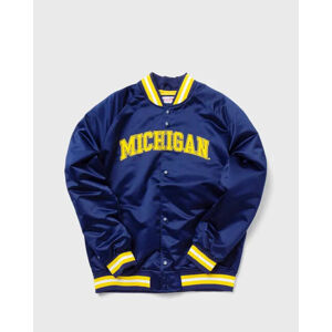 Mitchell & Ness University Of Michigan Lightweight Satin Jacket navy