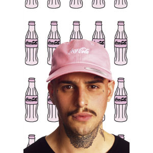 Mr. Tee Coca Cola Logo Dad Cap pink