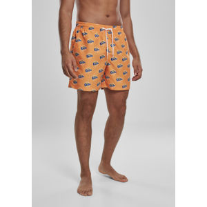 Mr. Tee Fanta Logo AOP Swimshorts orange
