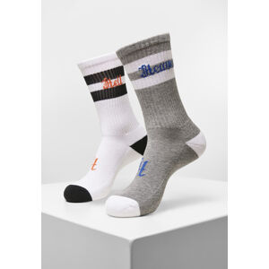 Mr. Tee Heaven Hell Socks 2-Pack grey/white