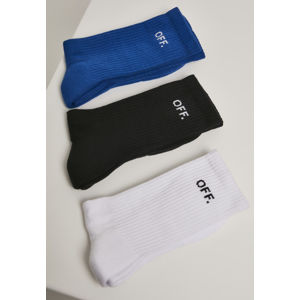 Mr. Tee OFF Socks 3-Pack blue/black/white