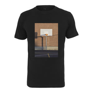 Mr. Tee Pizza Basketball Court Tee black