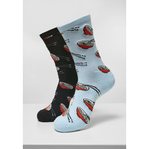 Mr. Tee Ramen Socks 2-Pack black/white