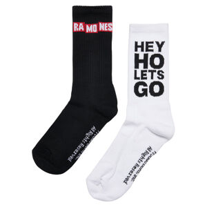 Mr. Tee Ramones Socks 2-Pack black/white