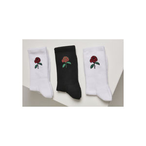 Mr. Tee Rose Socks 3-Pack white/black/white