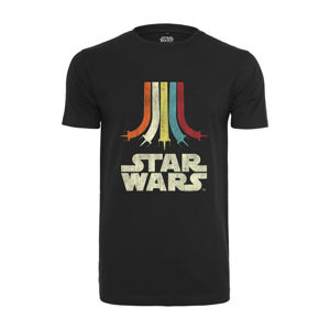 Mr. Tee Star Wars Rainbow Logo Tee schwarz