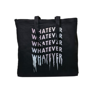 Mr. Tee Whatever Oversize Canvas Tote Bag black